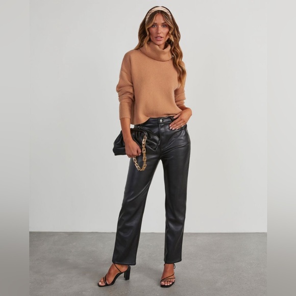 VICI Dolls Latte Lover Camel Turtleneck Knit Sweater  Medium Large 2 Left! - Picture 5 of 7